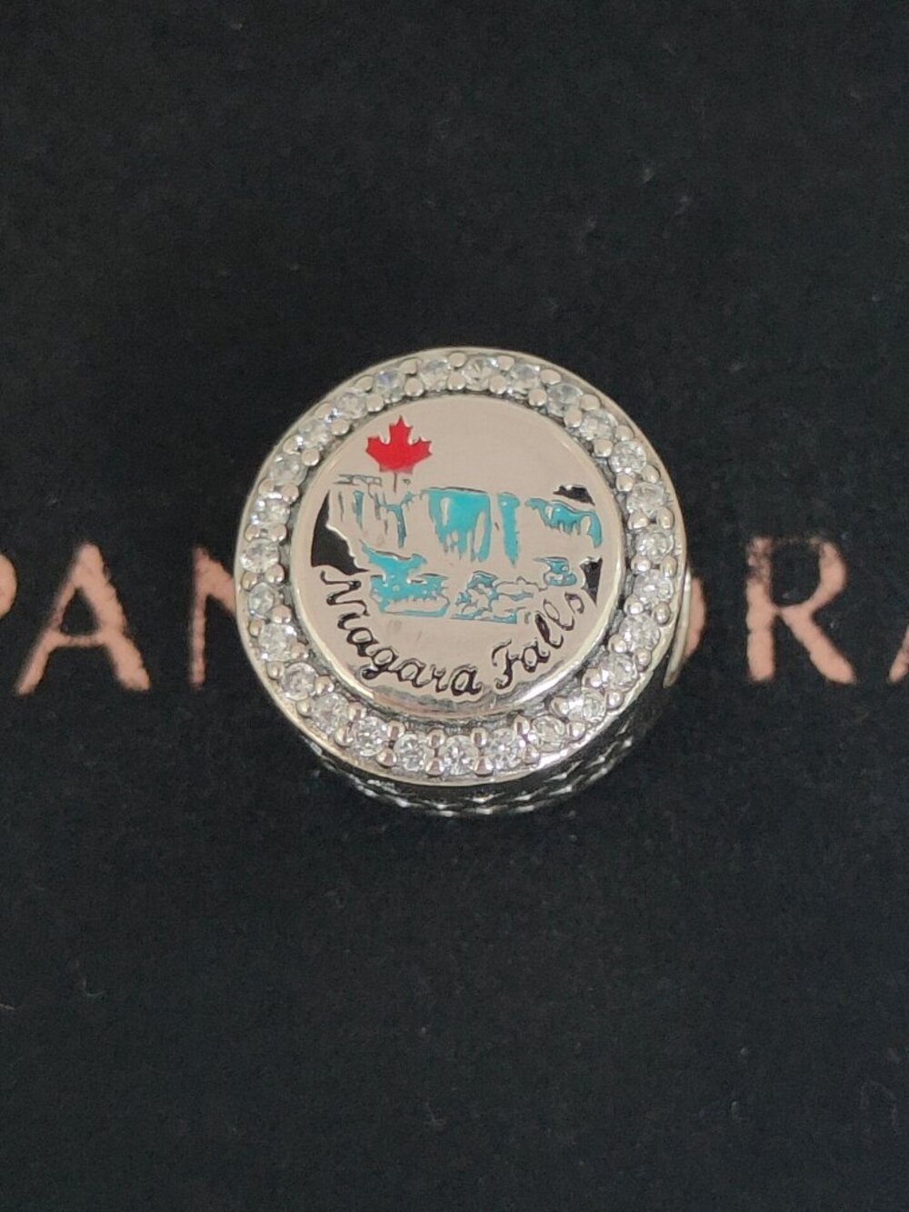 Pandora Canada Niagara Falls Exclusive Bead Charm S925 Silver with box